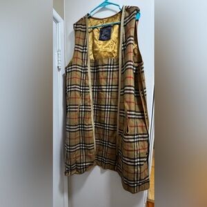 Vintage Burberry long Vest collab with Cable Car Clothiers 100% Wool
